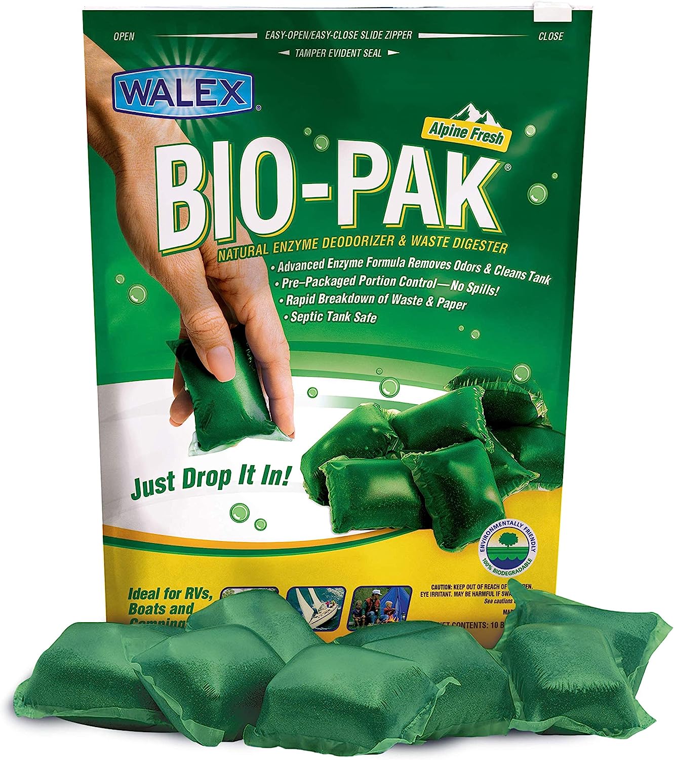 Walex Porta-Pak 10 Deodorizing Packets