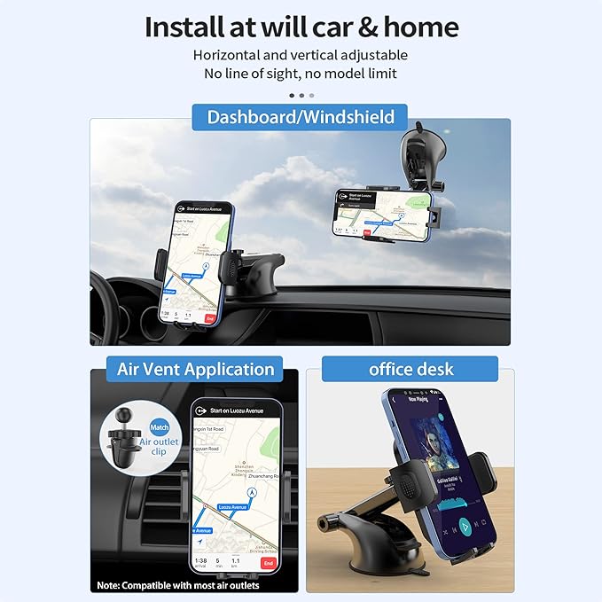 7MD Car Universal Windshield Phone Holder #10136