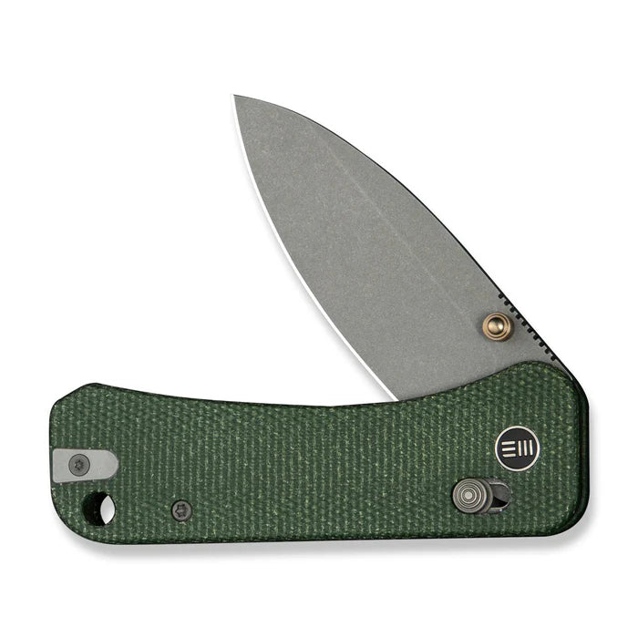 WEKNIFE Banter 2 Thumb Stud & Crossbar Lock Knife Micarta Handle #WE23075-3