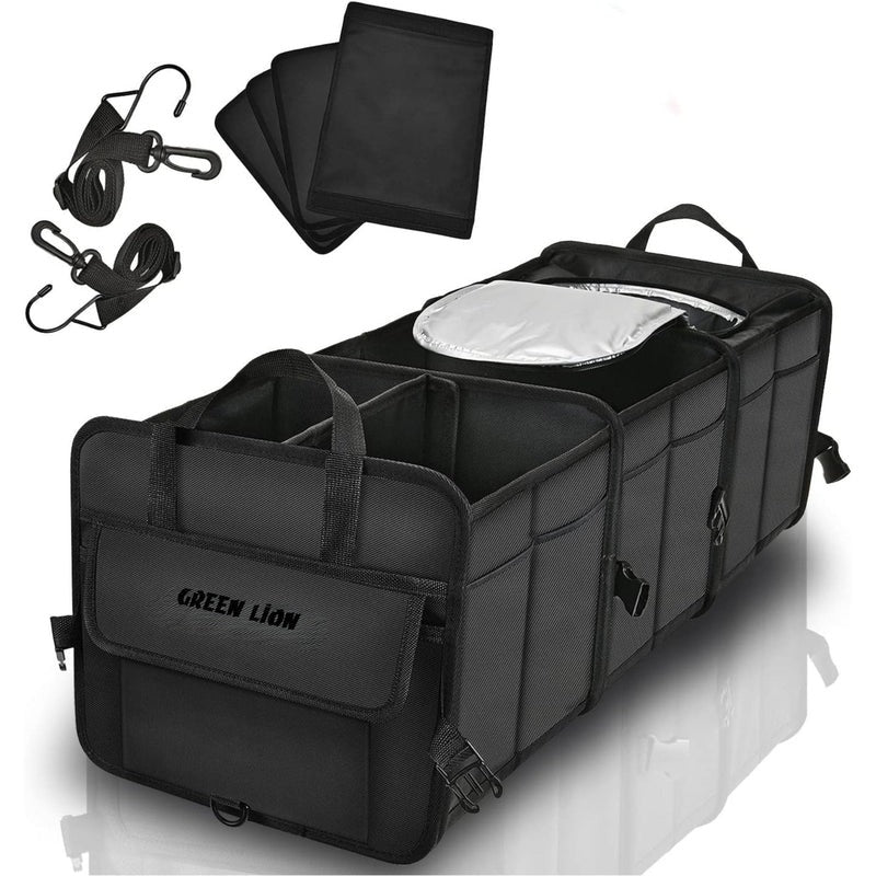 Green Lion Car Trunk Organizer 80L - Black