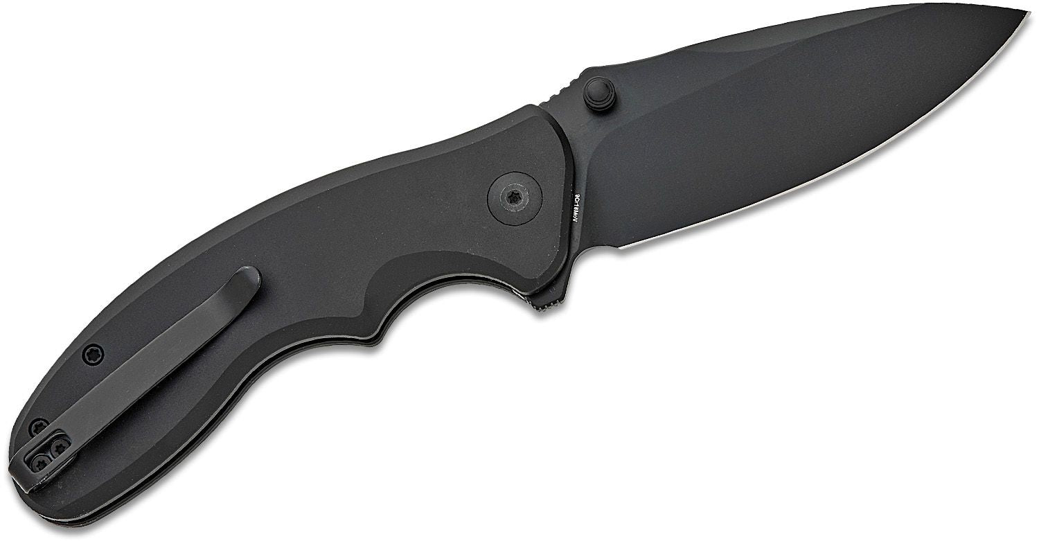 SENCUT Cybrix Folding Knife - Black Aluminum #S23098A-1