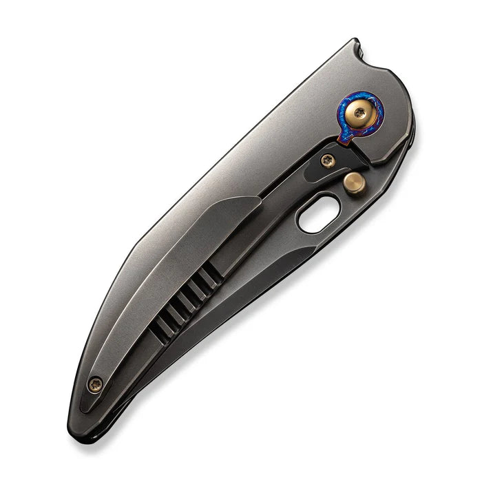 WEKNIFE Attor Thumb Stud & Thumb Hole Knife Titanium Handle #WE23037B-1