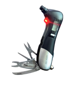 Green Lion Digital Tire Pressure Gauge 9 In 1 Rescue Tool #GNDITIREPRBK