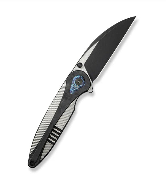WEKNIFE Zenthra Flipper & Thumb Stud Knife Titanium & Carbon Fiber Handle #WE24021C-1