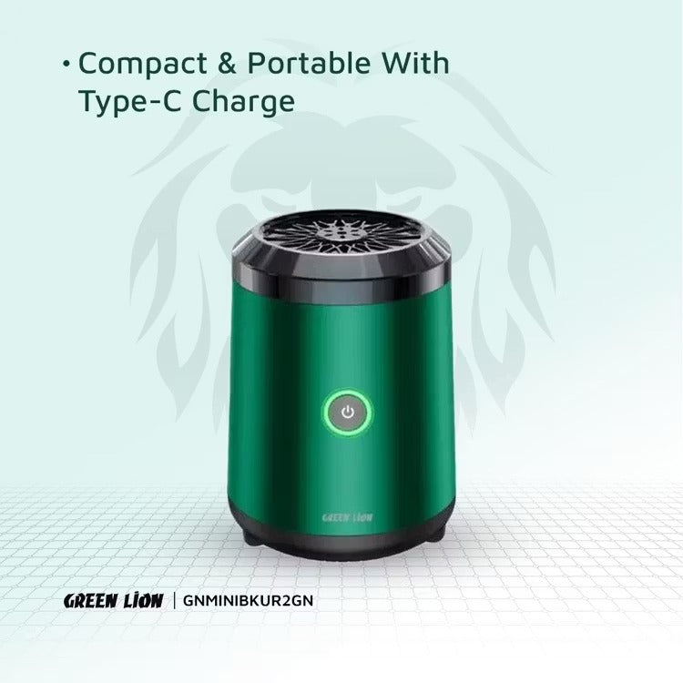 Green Lion Mini  Bakhour Lite Incense Burner #GNMINBKRLTKI