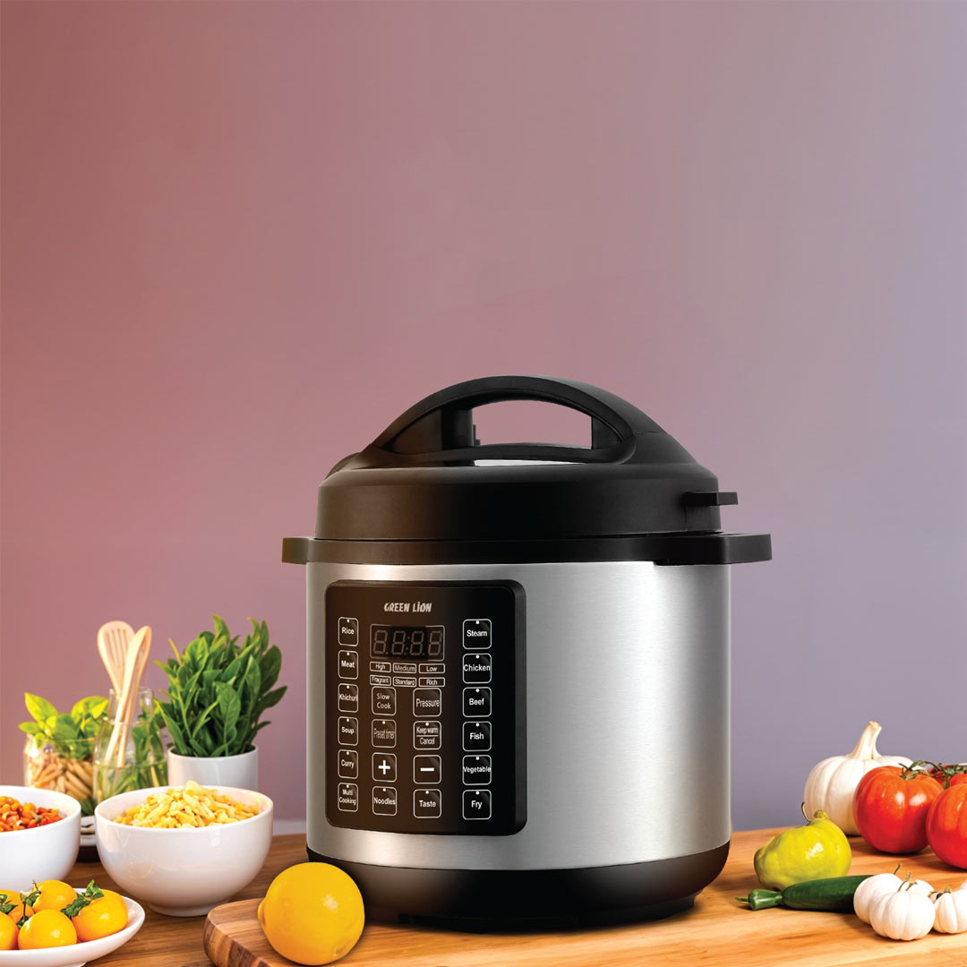 Green Lion Electric Pressure Cooker 6 L #GNEPCOKR6LBK