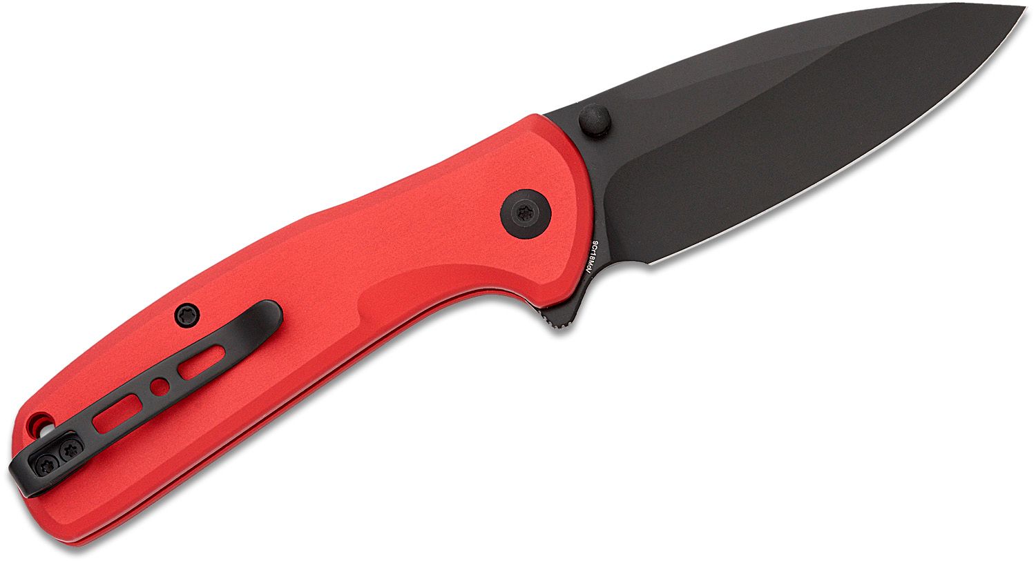 SENCUT ArcBlast Folding Knife - Red Aluminum #S22043B-4