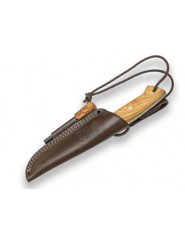JOKER RANGER BUSHCRAFT KNIFE WITH FIRESTEEL 11 CM BLADE LENGHT OLIVE HANDLE #CO144-P