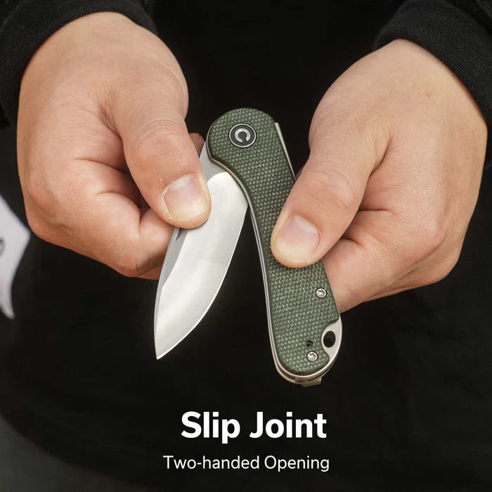 CIVIVI Elementum Slip Joint Knife Micarta Handle #C18062AJ-2