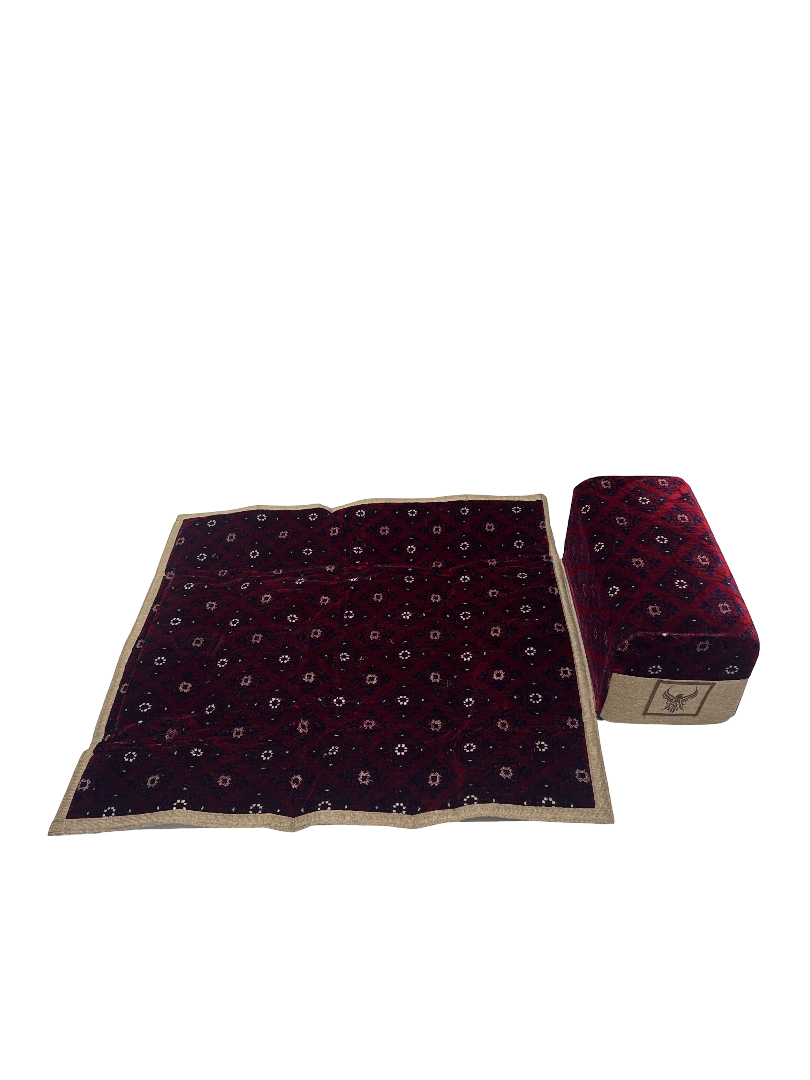 مدة الجزيرة بمركى نقشة البادية لون عنابي #MADA-02-065