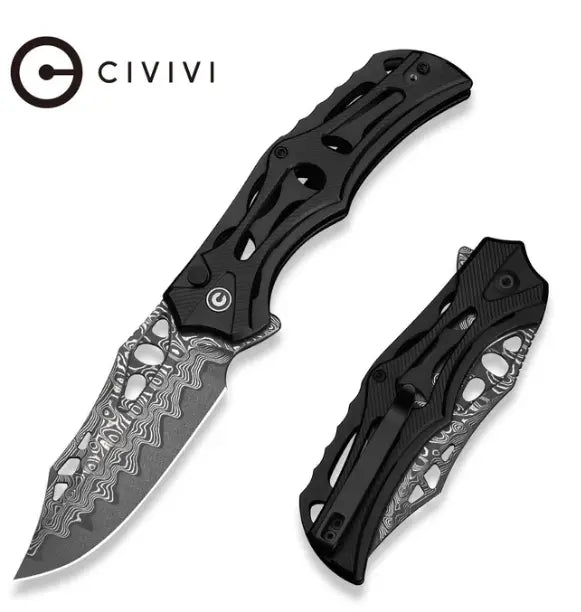 CIVIVI Biophase Flipper & Button Lock Knife Aluminum Handle #C23083-DS1