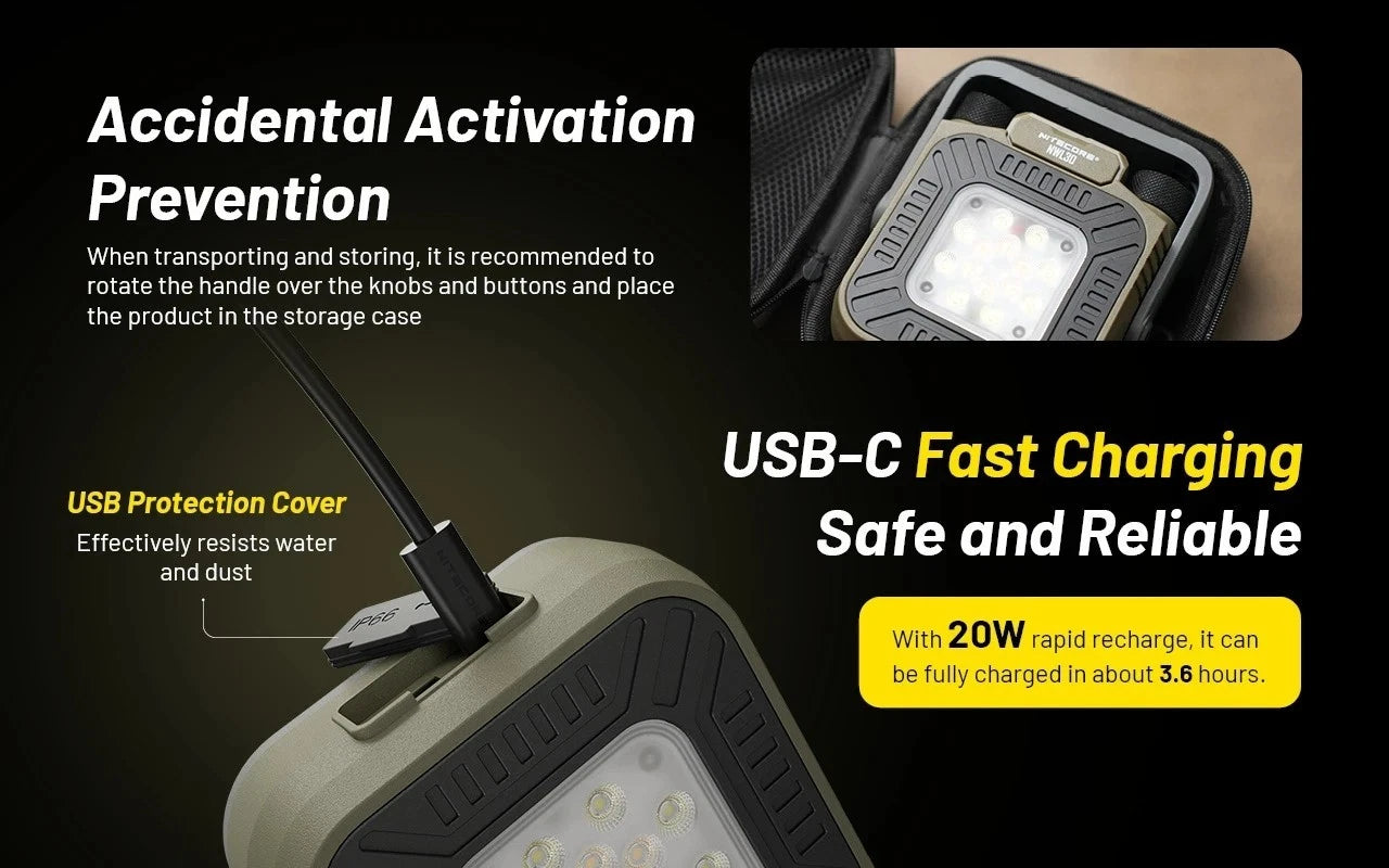 Nitecore NWL30 3-in-1 Outdoor Lantern with Mosquito Repeller and Power Bank Functions