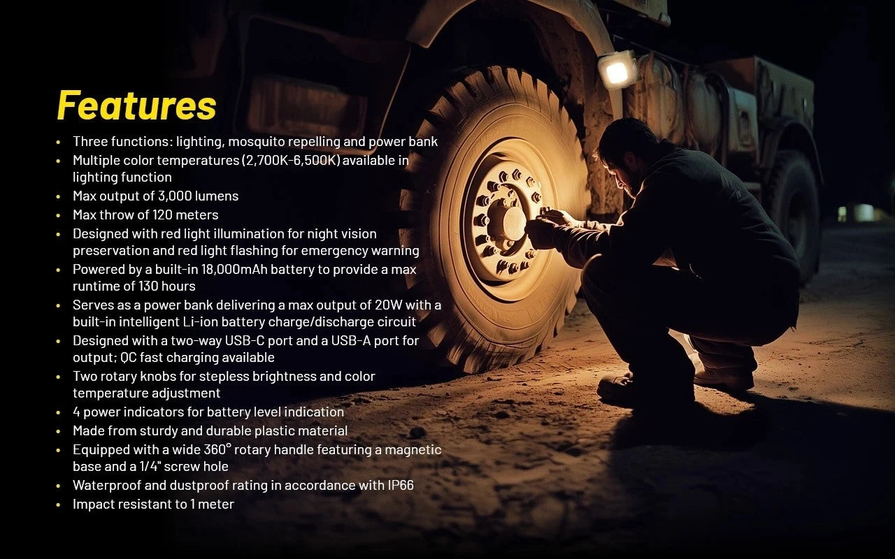 Nitecore NWL30 3-in-1 Outdoor Lantern with Mosquito Repeller and Power Bank Functions