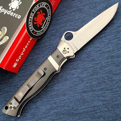 Spyderco Vallotton Sub-HiltS30V Plain Blade G10 Handles #C149GP