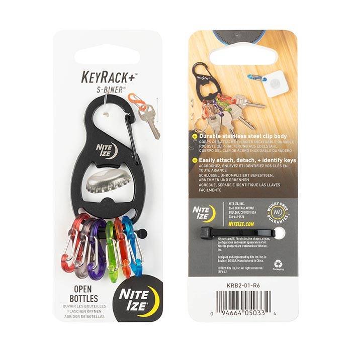 Nite Ize KeyRack+™ S-Biner® - Black KRB2-01-R6