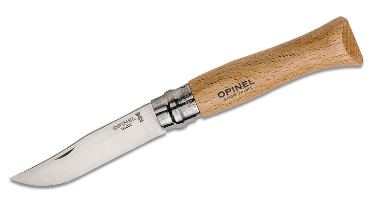 OPINEL BLISTER N0 10 BEECH STAINLESS STEEL #OP123100