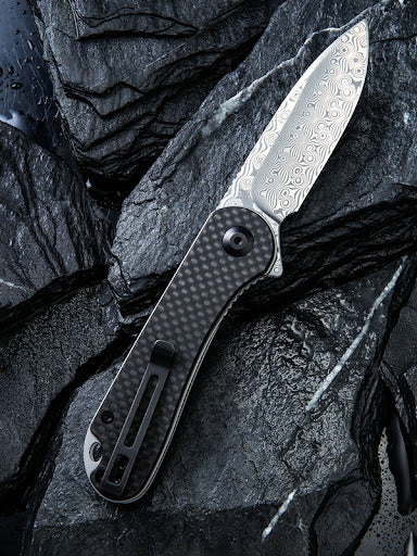 Civivi Elementum Linerlock Damascus CF #907DS