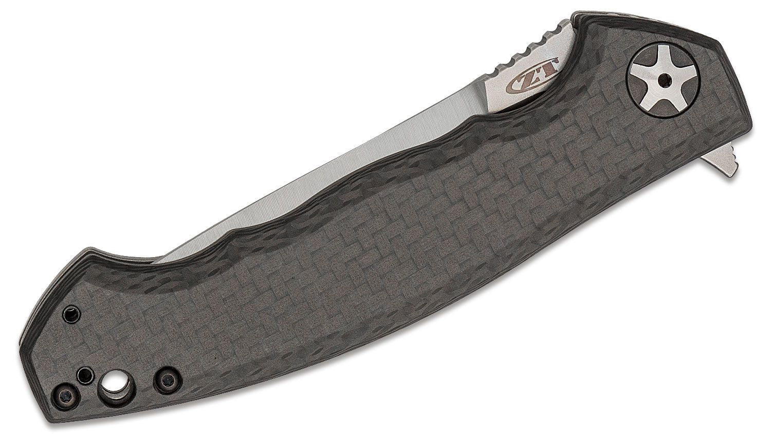 ZT Dmirty Sinkevich S35VN Satin Blade, CF and Titanium Handles #ZT0452CF