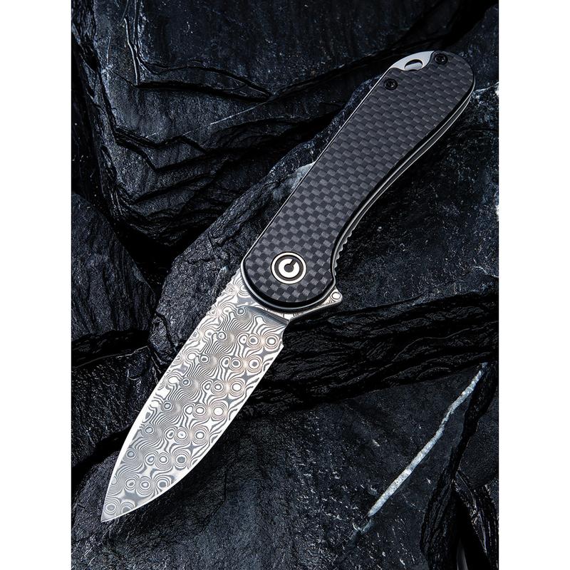 Civivi Elementum Linerlock Damascus CF #907DS