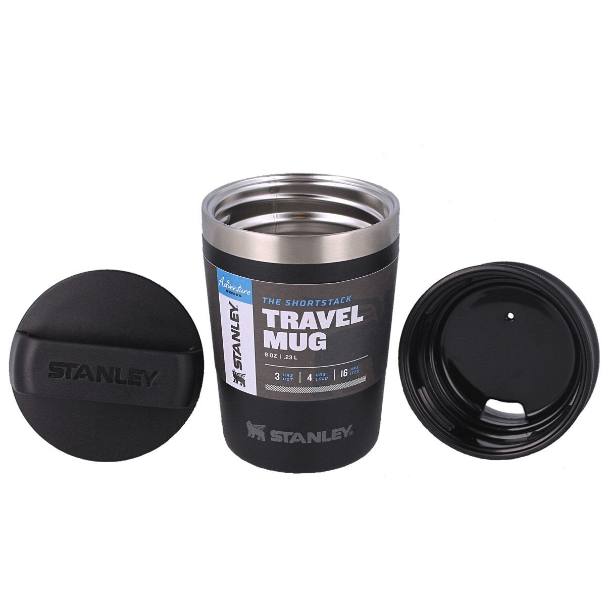 Stanley ADV 236ml/8oz Short Trav Mug M.Black