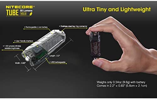 Nitecore Tiny USB Rechargeable Light #TUBEV2