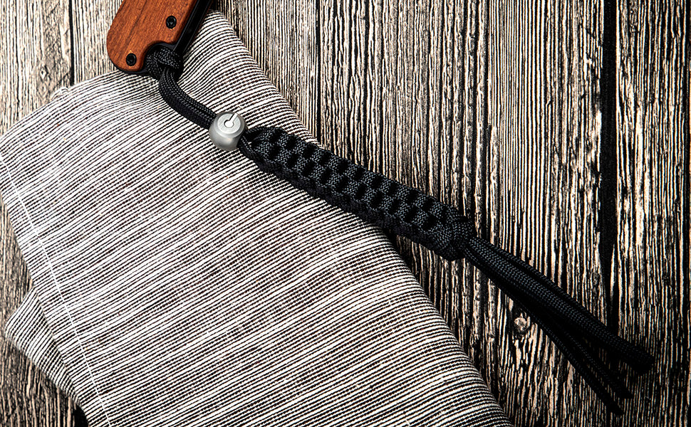 CIVIVI Sphere Black Tied Paracord Lanyard #CA09A