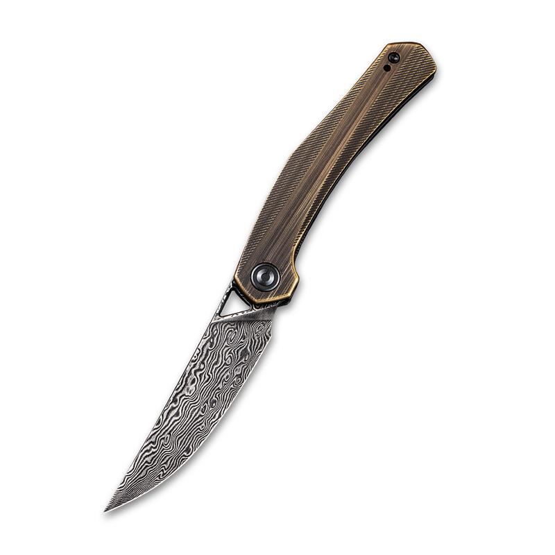 CIVIVI Lazar Linerlock Brass Damascus #C20013-DS2