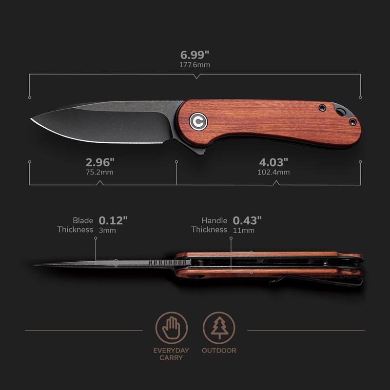 CIVIVI Elementum Linerlock Wood #C907U