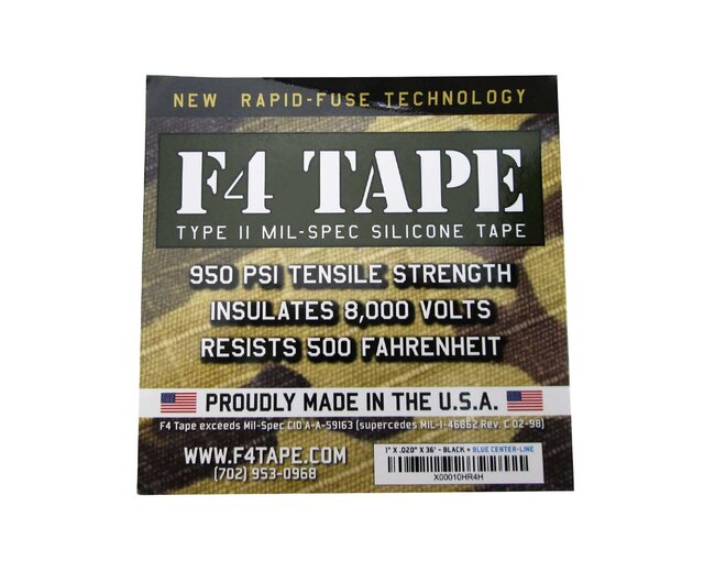 F4 Mil-Spec Silicone Tape Blk Rescue Tape #RTF4B