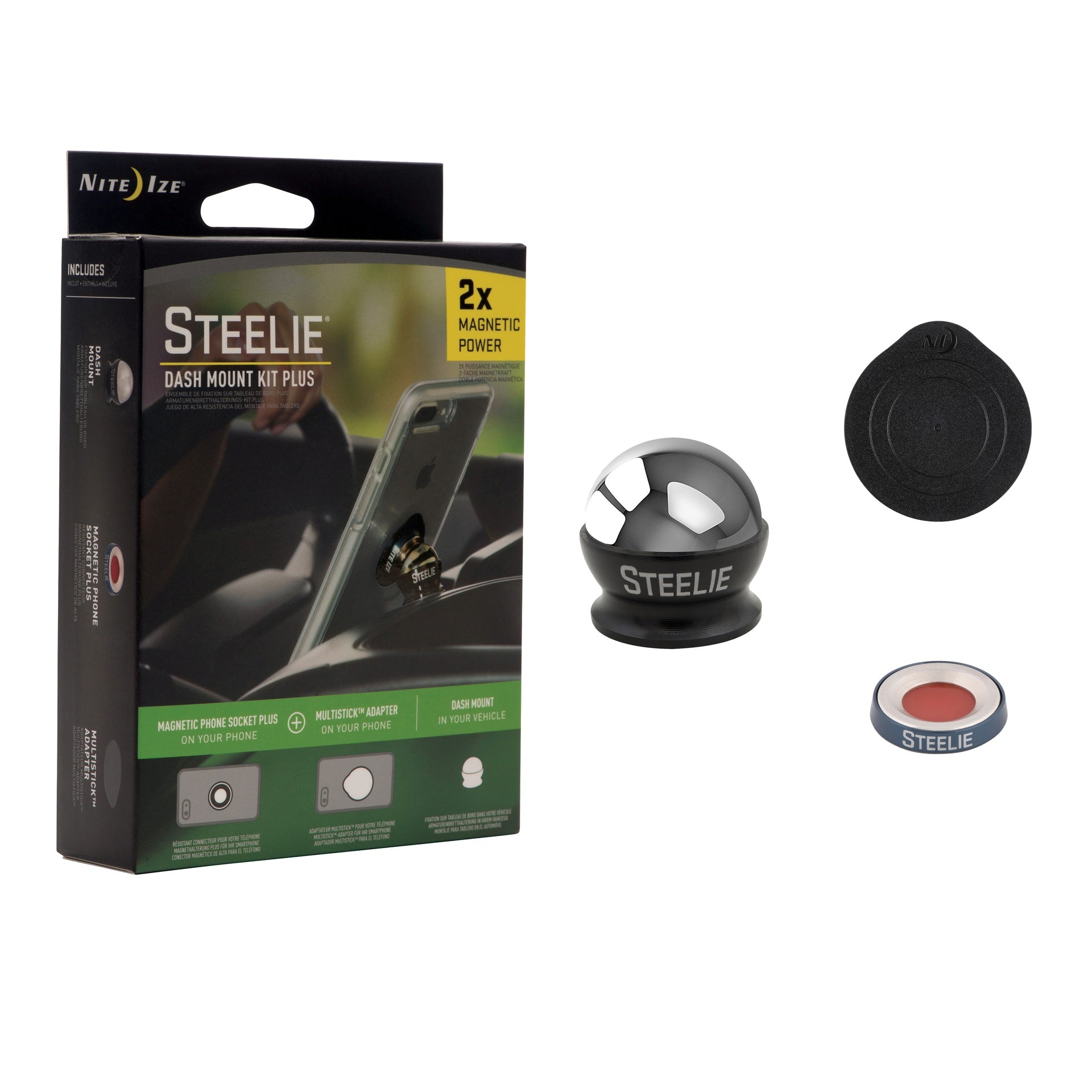 Nite Ize Steelie® Dash Mount Kit Plus STCKP-01-R8