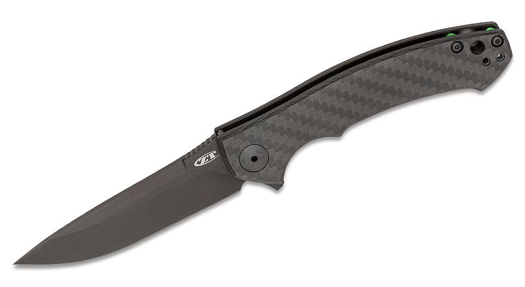 ZT Dmirty Sinkevich S35VN Black Blade, CF and Titanium Handles #ZT0450CF