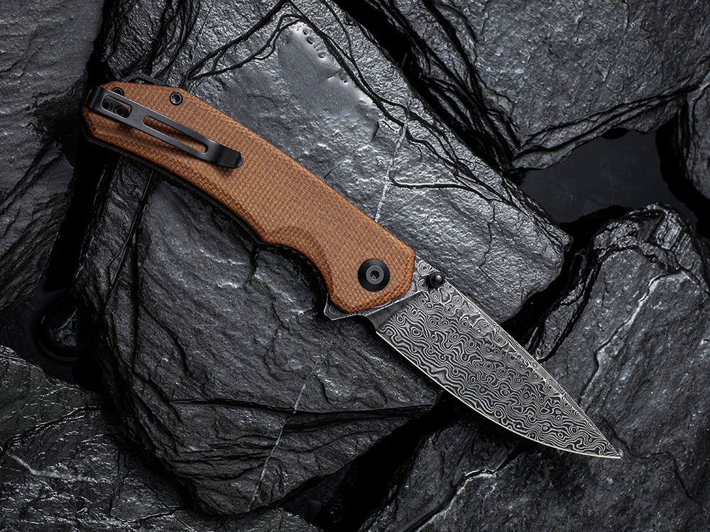 Civivi Brazen Damascus Brown #C2102DS-1