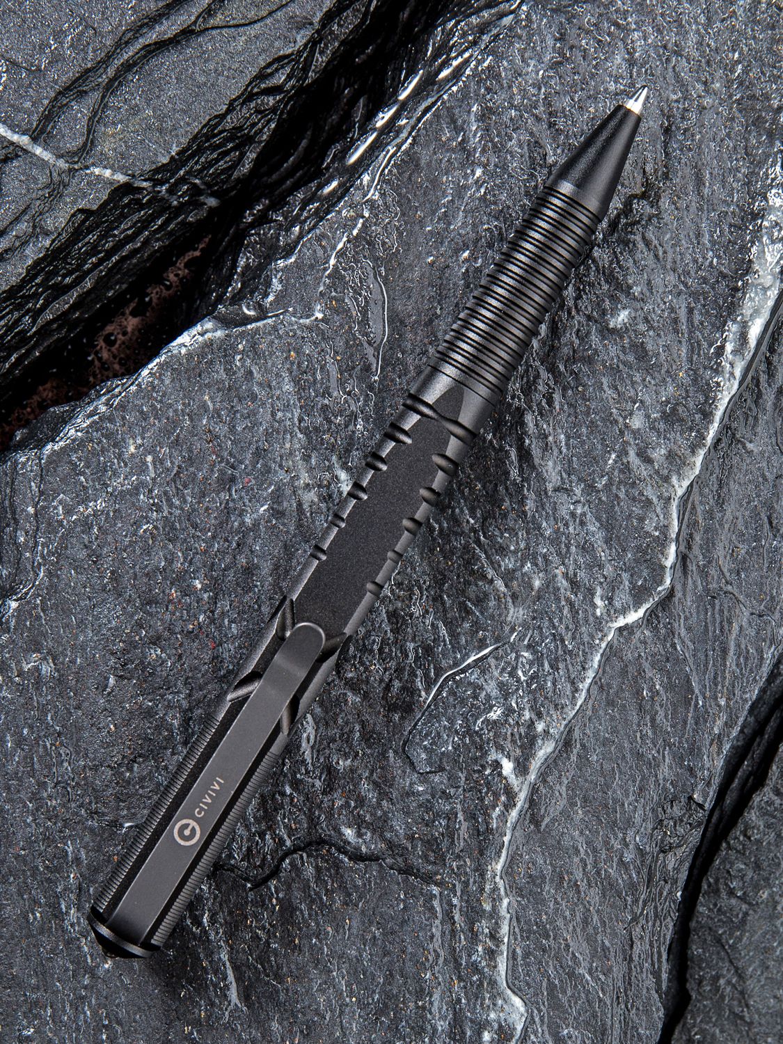 CIVIVI C-Quill Aluminum Material Tactical Pen Black #CIVCP01B