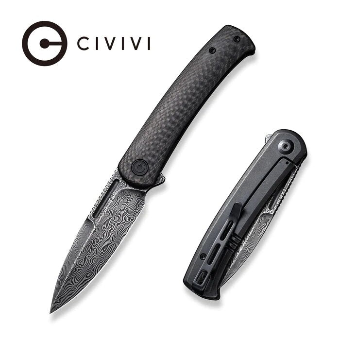 CIVIVI Cetos Carbon Fiber With Steel Lock Side Handle #C21025B-DS1