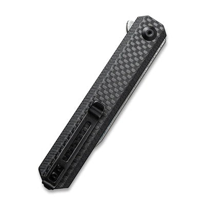 CIVIVI Chronic Flipper Knife Carbon Fiber Overlay On G10 Handle #CIVC917DS