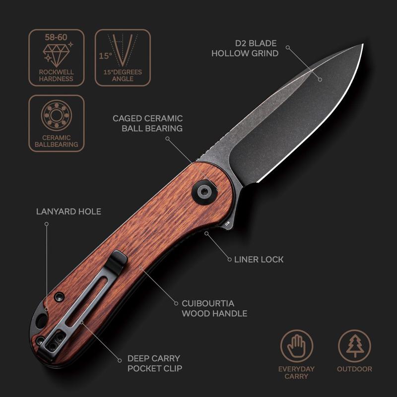 CIVIVI Elementum Linerlock Wood #C907U