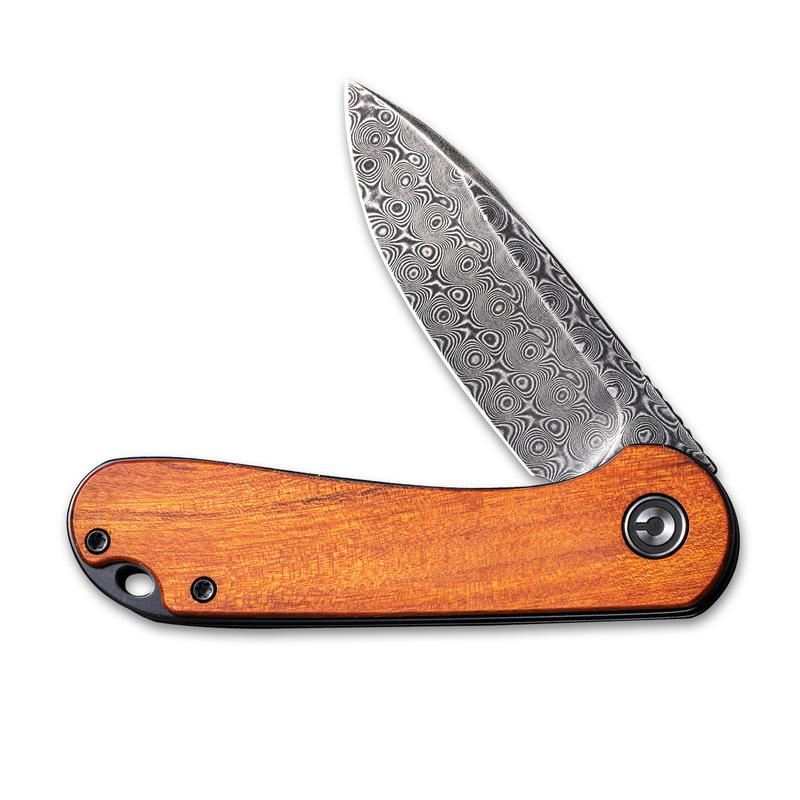 CIVIVI Elementum Wood Handle Damascus #C907DS-2