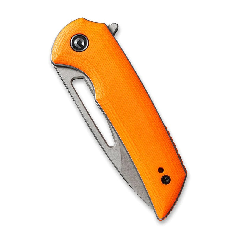 CIVIVI Odium Flipper Knife G10 Orange Handle #CIVC2010B