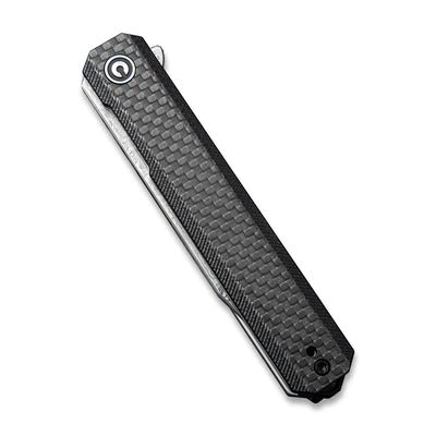 CIVIVI Chronic Flipper Knife Carbon Fiber Overlay On G10 Handle #CIVC917DS