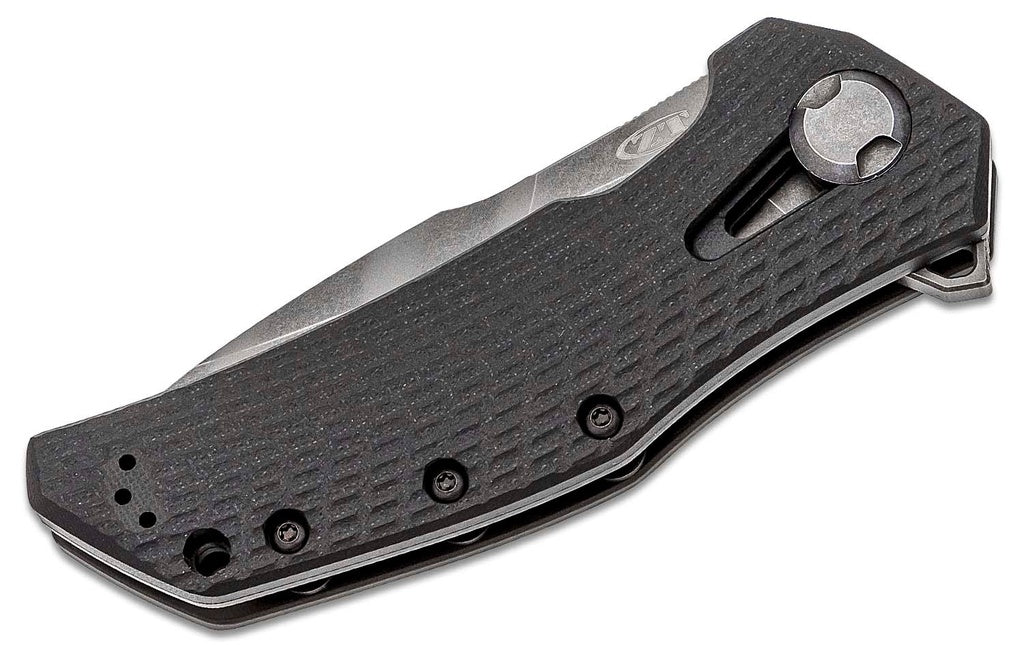 ZT Folding Knife Tim Galyean Flipper Knife CPM-20CV Stonewashed Blade, Bronze Titanium Handles #ZT0022TIBRZ