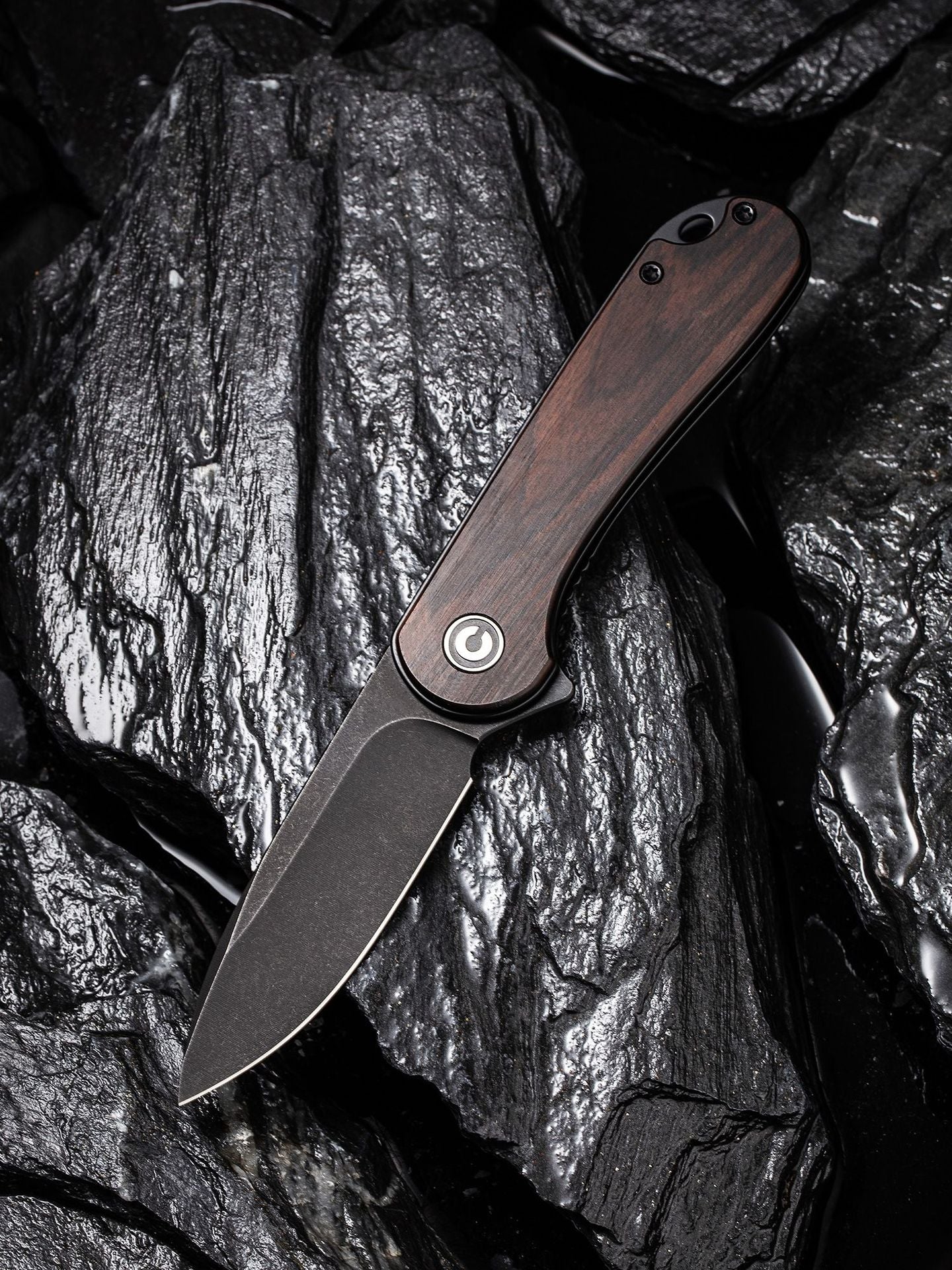 CIVIVI Elementum Flipper Knife Carbon Fiber Overlay On G10 Handle  #C907W