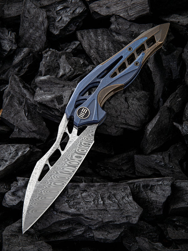 WE Arrakis Framelock Damasteel #906DS1