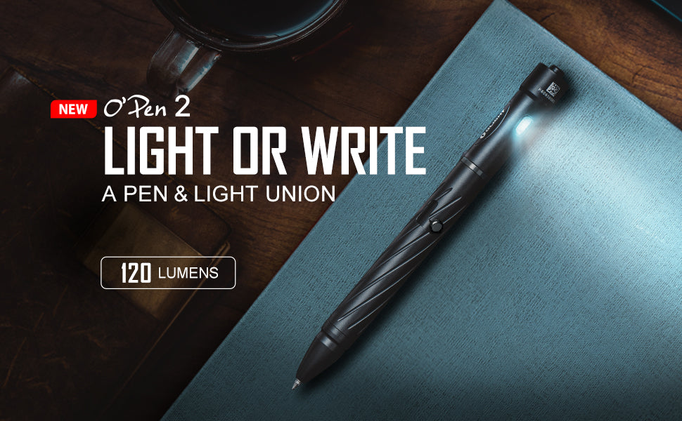 Olight #Open 2 (Desert Tan) 120 Lumens A Pen & Light Union