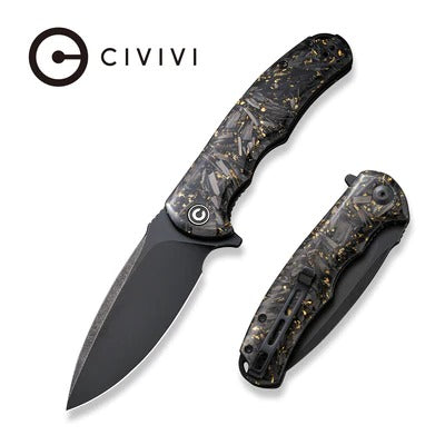 CIVIVI Praxis Flipper Knife Carbon Fiber And Resin Handle #CIVC803J