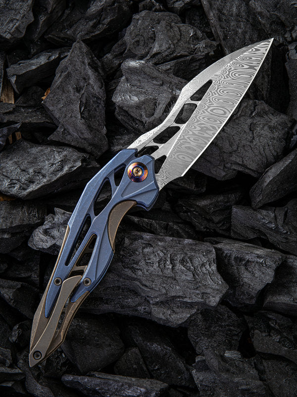 WE Arrakis Framelock Damasteel #906DS1