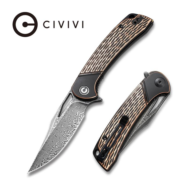 Civivi Dogma Linerlock Copper Damascus #2005DS2