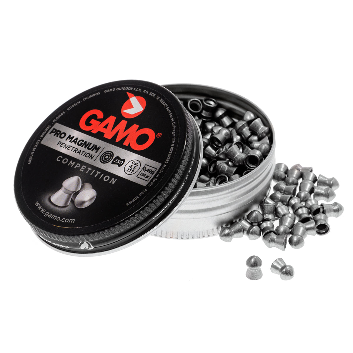 Tin of Gamo Pellets Pro-Magnum Metal 250 Cal 4.5 #6321724