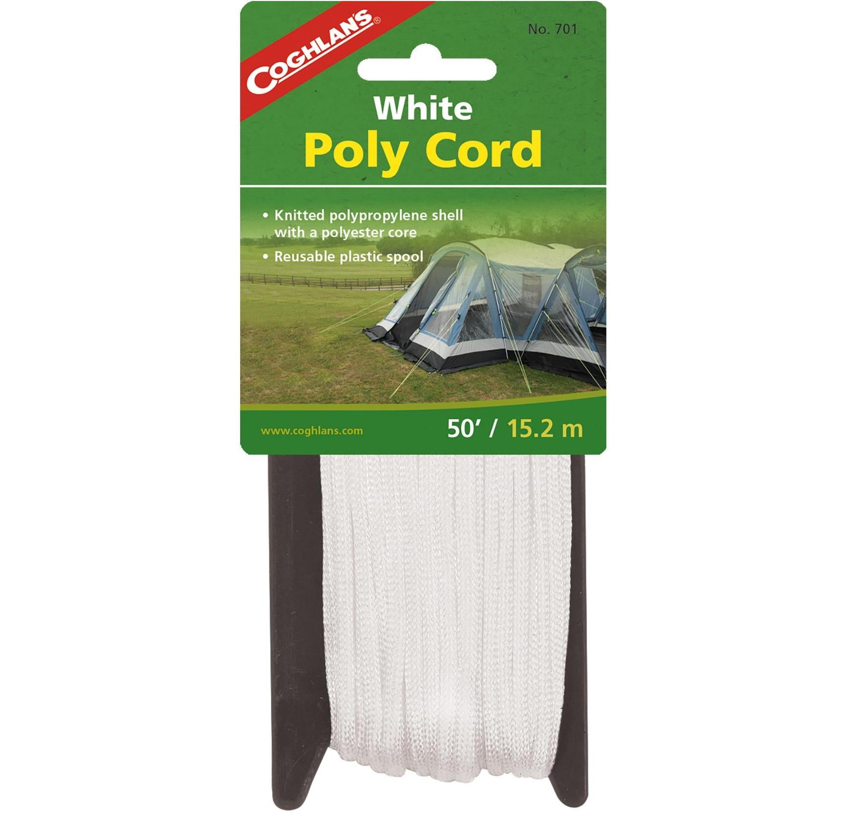 COGHLANS BRAIDED NYLON CORD - WHITE