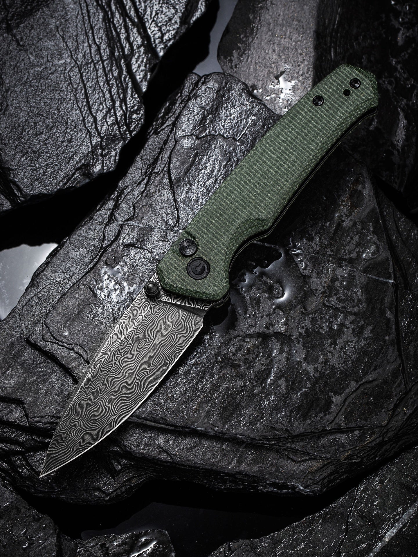 Civivi Altus Green Micarta DAM #C20076-DS1